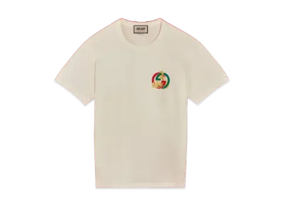PALACE GUCCI Printed Heavy Cotton Jersey T-shirt "White"