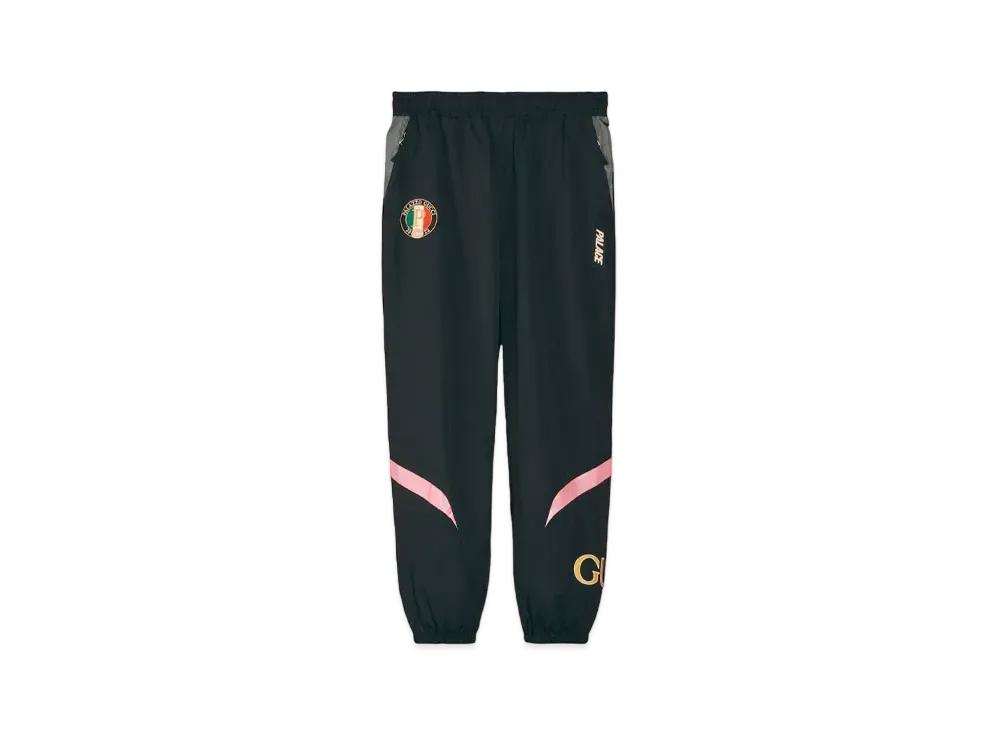 PALACE GUCCI Nylon Track Pants With Patches "Black"