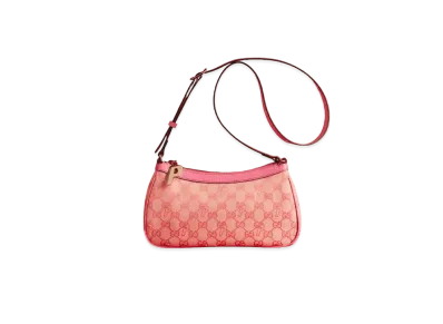 PALACE GUCCI GG-P Canvas Half-moon Mini Bag "Pale Pink"