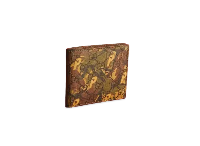 PALACE GUCCI GG-P Supreme Bi-fold Wallet "Camouflage"