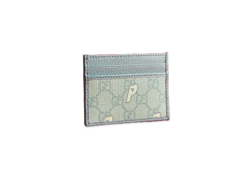 PALACE GUCCI GG-P Supreme Card Case "Pale Blue"