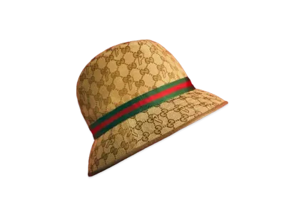 PALACE GUCCI GG-P Canvas Fedora With Web And Logo Detail "Beige"