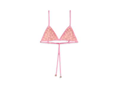 PALACE GUCCI GG-P Canvas Top With G And P Crystal Details "Pale Pink"