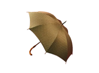 PALACE GUCCI GG-P Pattern Rain Umbrella With Bamboo Handle "Beige"