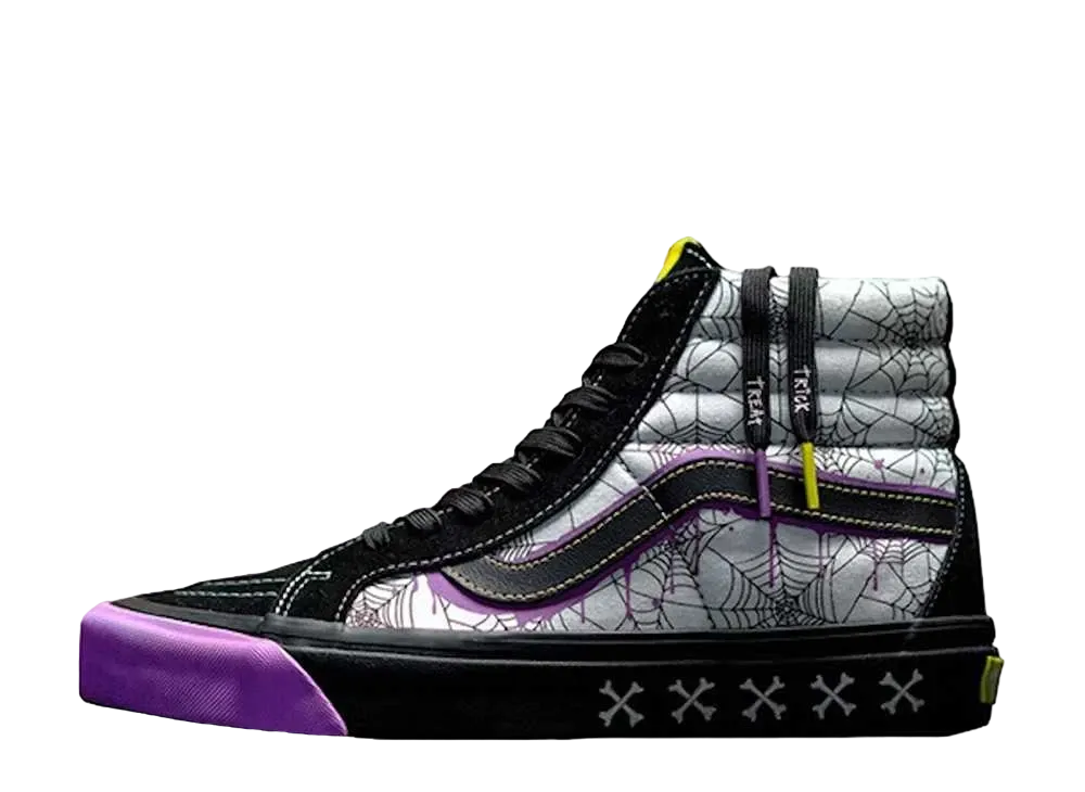 size? × Vans Sk8-Hi Halloween "Black/White" (2019)