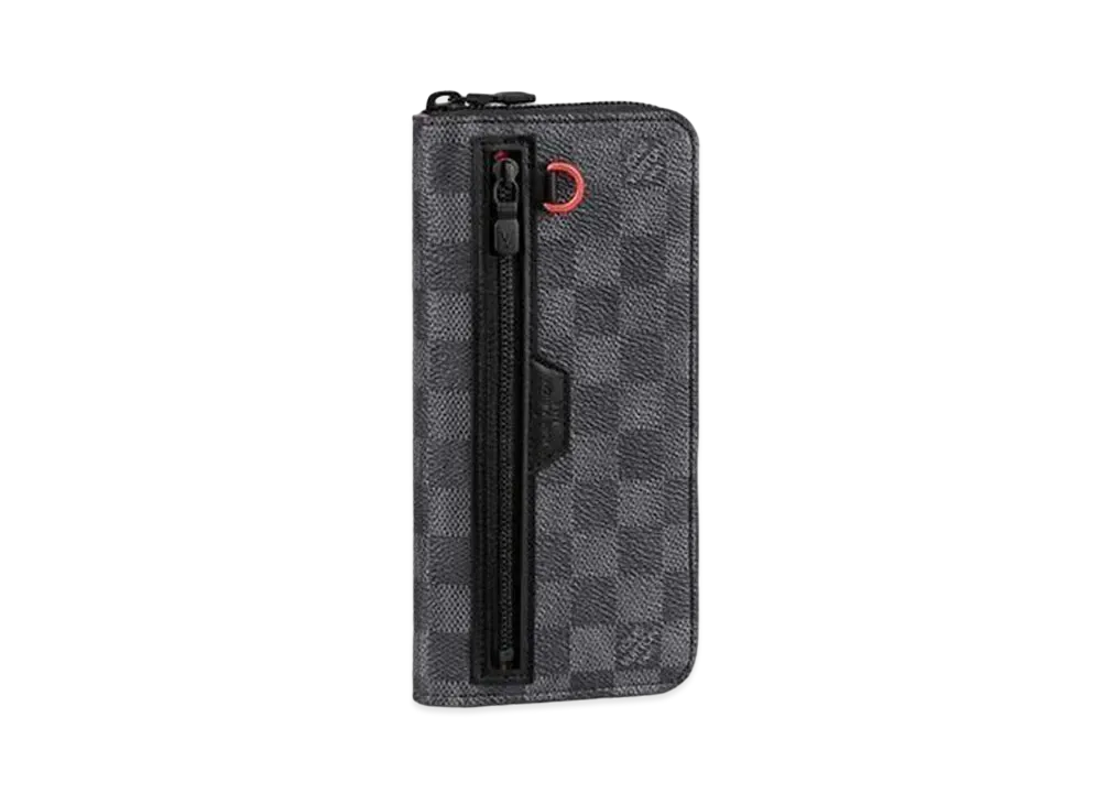 Louis Vuitton Utility Zippy Wallet Vertical Damier Graphite