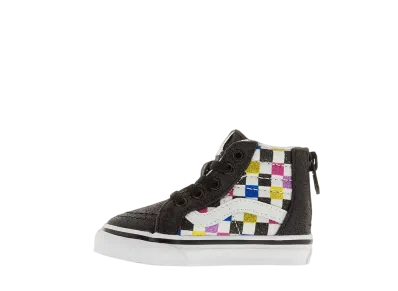 Vans TD Sk8-Hi Zip "Glitter Checkerboard Black"