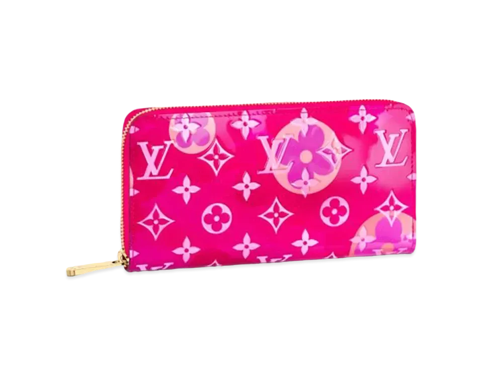 Louis Vuitton Zippy Wallet Monogram Vernis Japan Exclusive Valentine 2021 "Fuchsia"