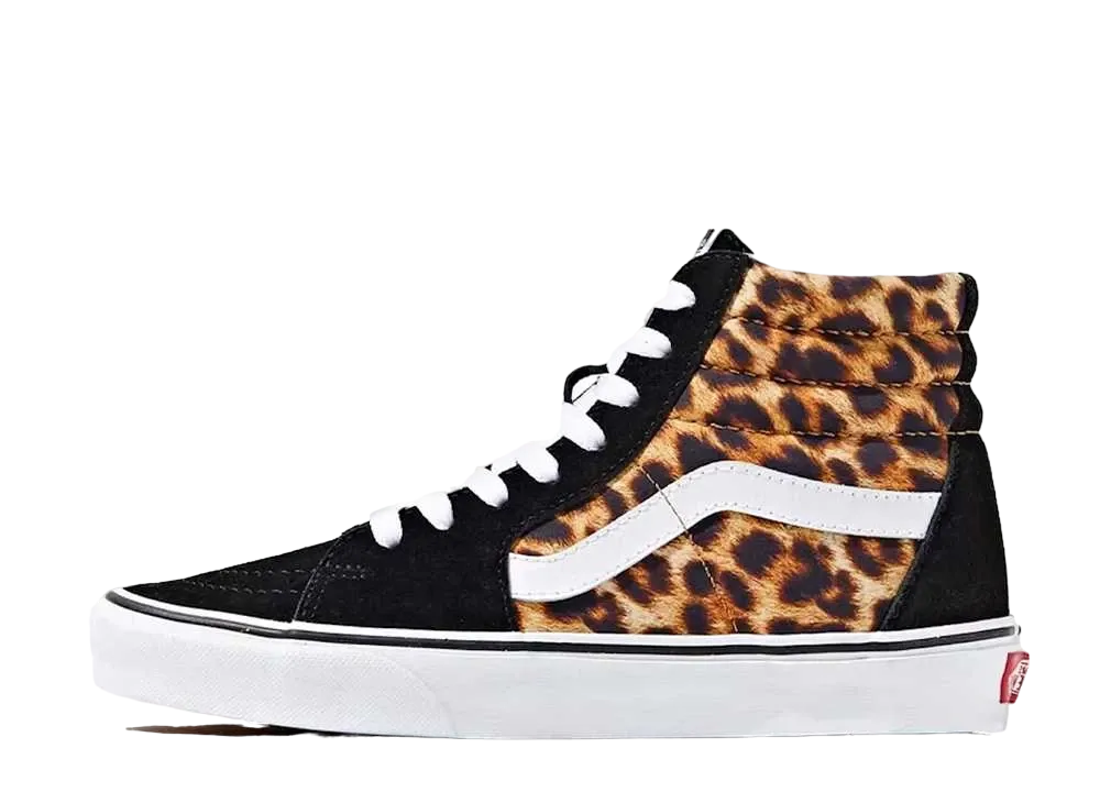 バンズ スケートハイ "レオパード ブラック ホワイト"