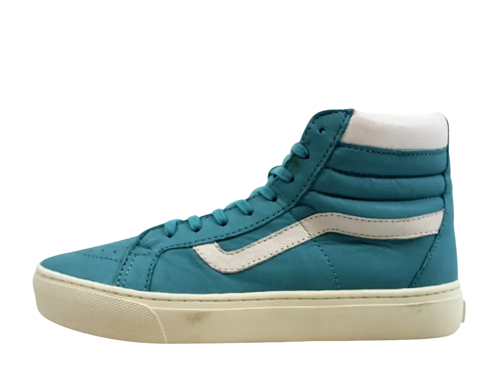 バンズ スケートハイ キャップ レザー "アクア シー"