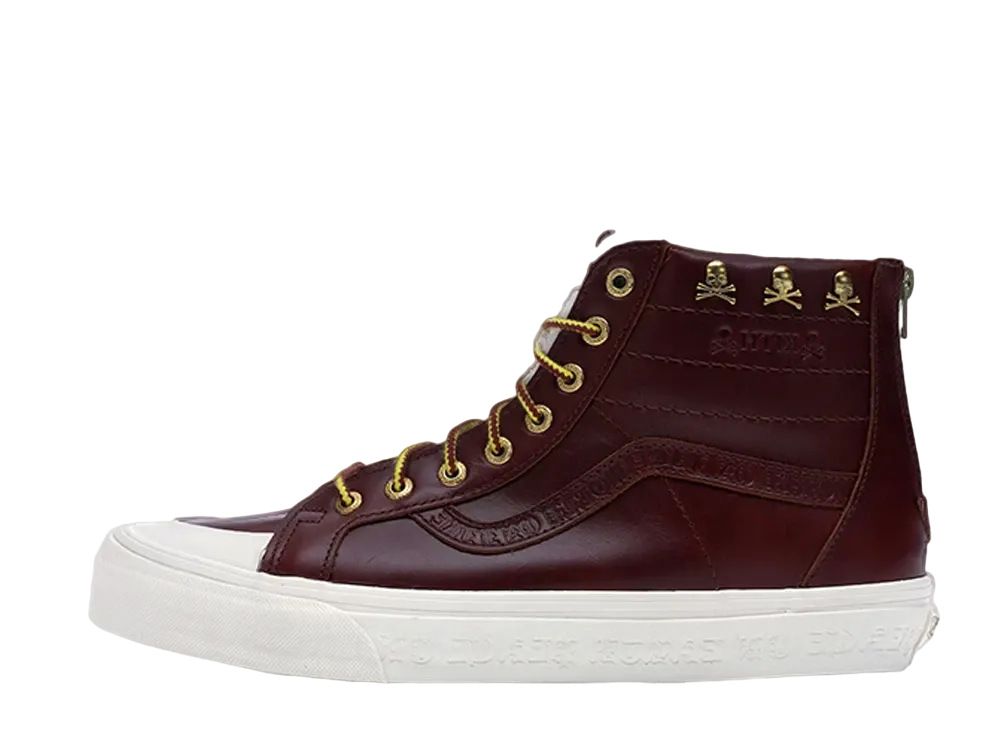 キス × マスターマインドジャパン × バンズ スケートハイ ジップ  "ブラウン"