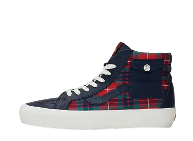 Baracuta × Vans Sk8-Hi Pocket LX-1 "Dress Blue/Tartan Plaid-Marshmallow"
