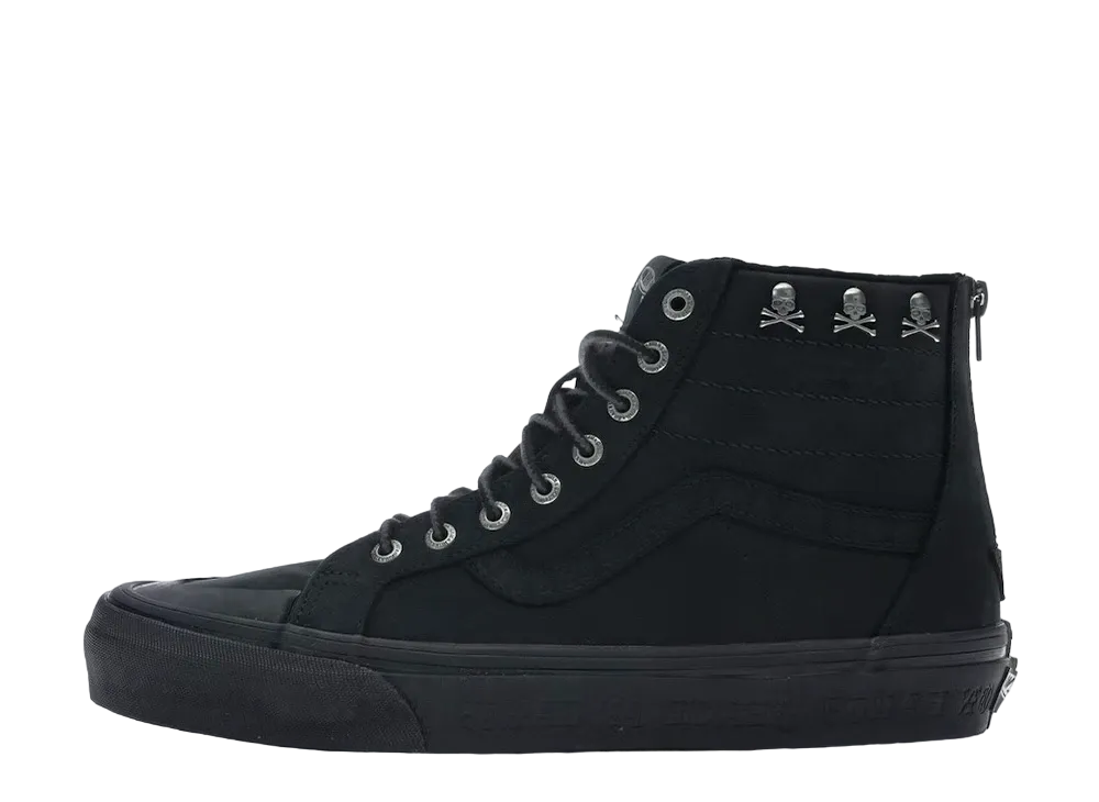 キス × マスターマインドジャパン × バンズ スケートハイ ジップ "ブラック"