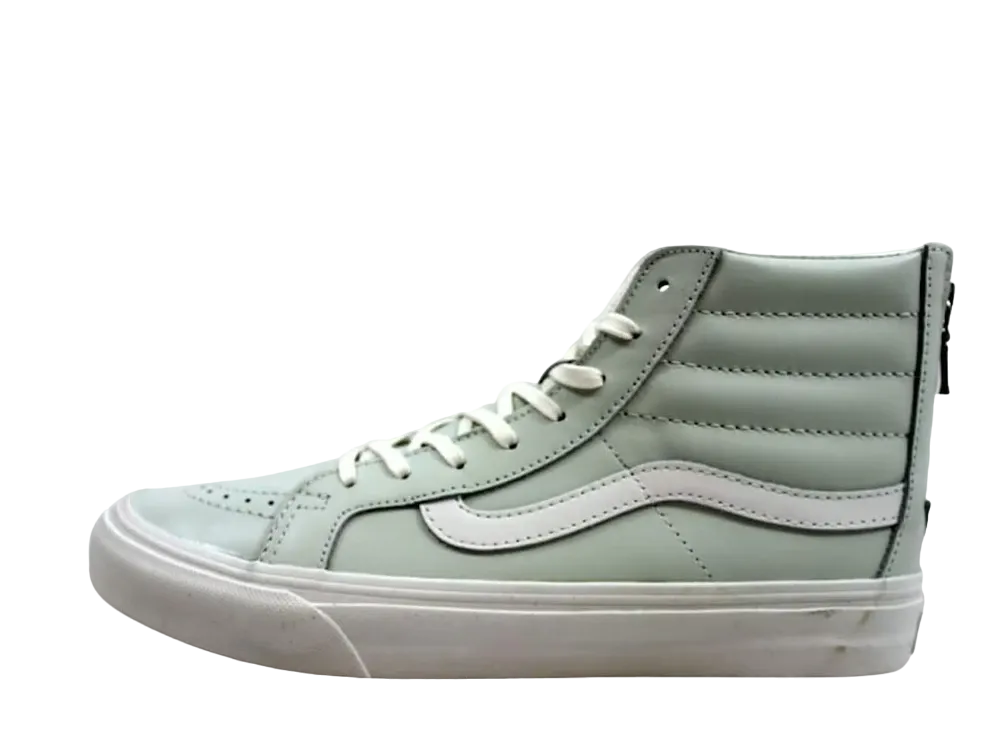 バンズ スケートハイ スリム ジップ レザー "ゼファー ブルー"