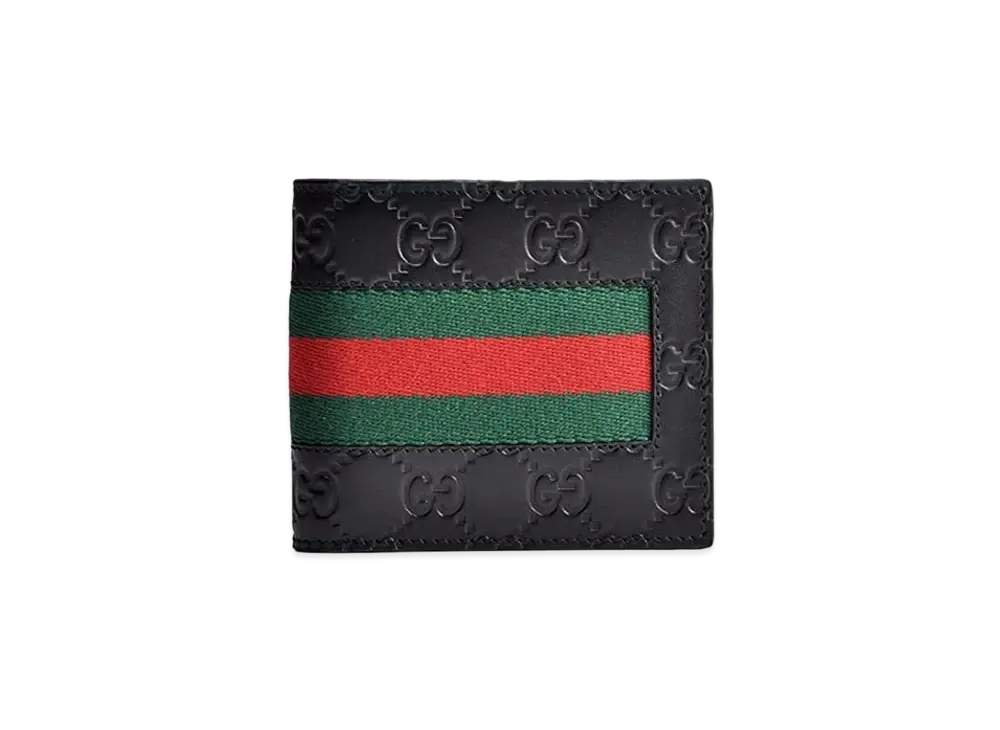 GUCCI New Web GG SignatureCoin Wallet "Black"