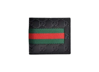 GUCCI New Web GG SignatureCoin Wallet "Black"