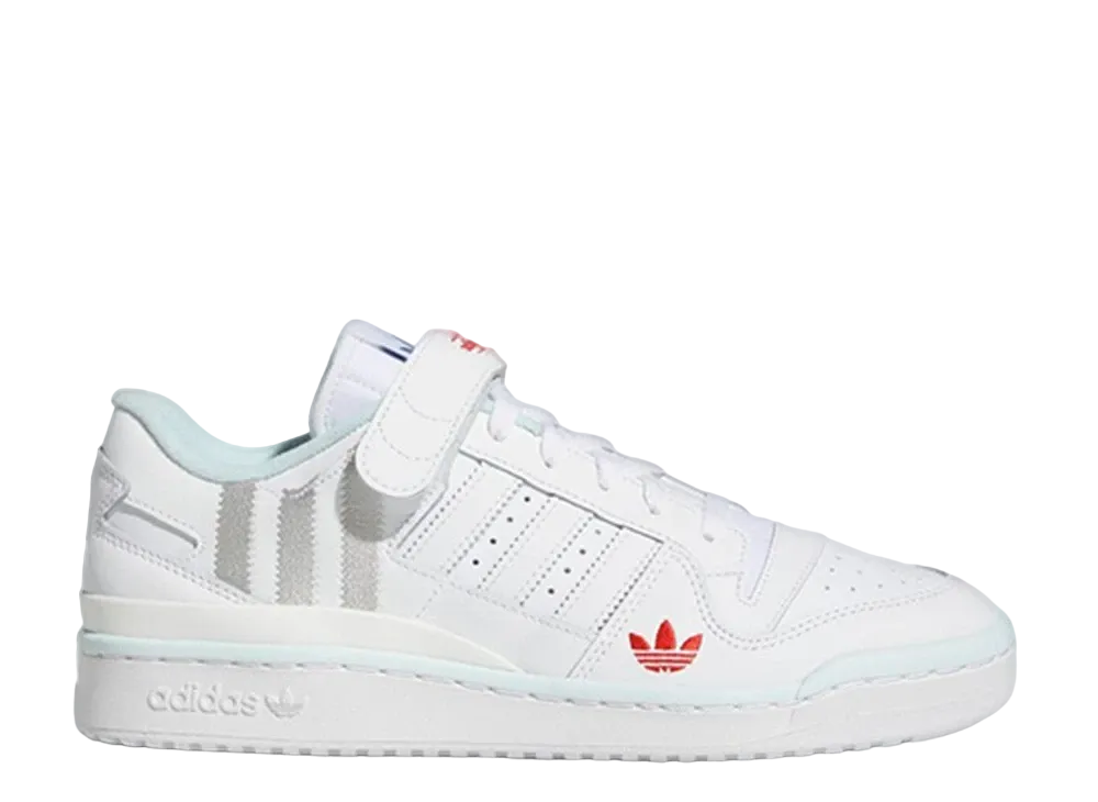 アディダス フォーラム ロー "フットウェア ホワイト/オールモスト ブルー"