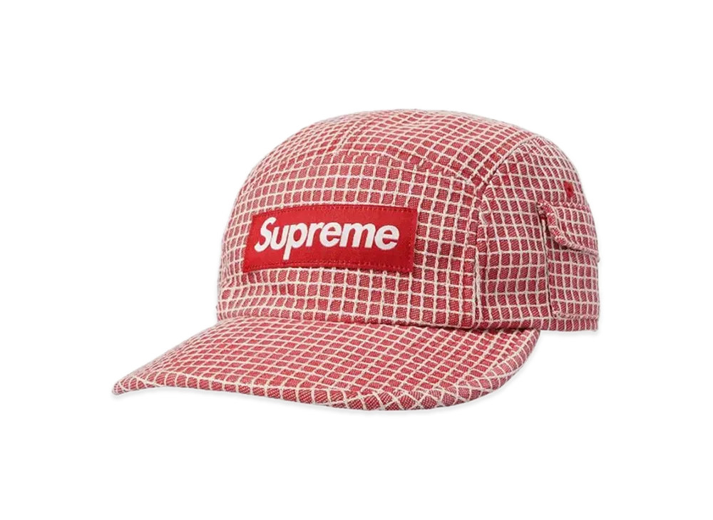 Supreme Denim Ripstop Camp Cap "Red"