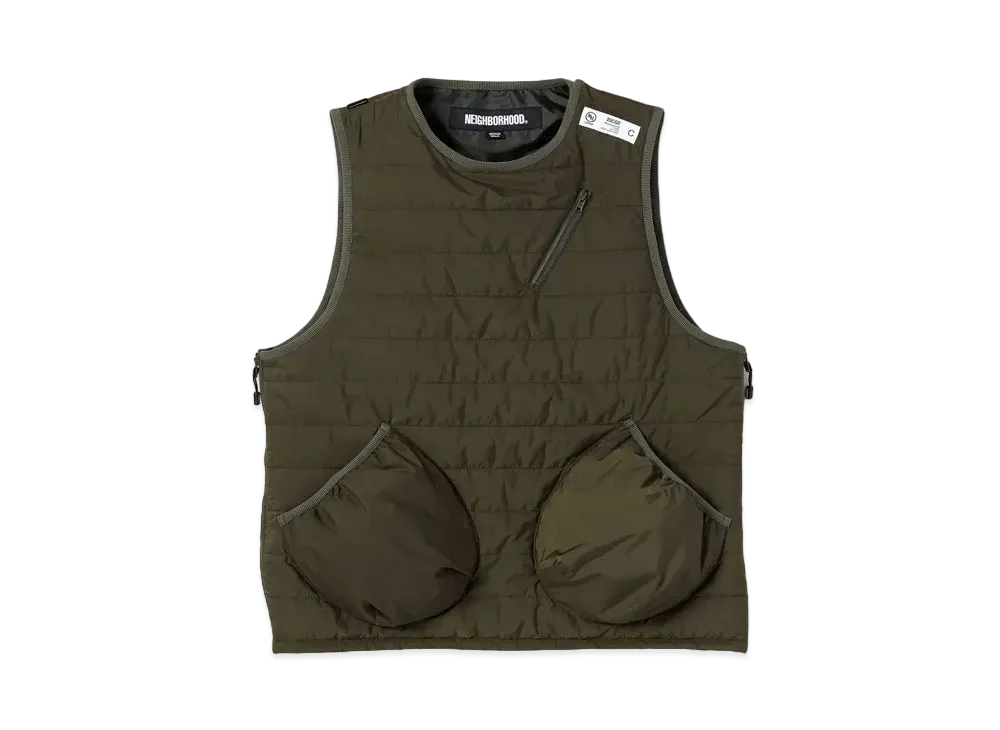 NEIGHBORHOOD Puff Vest . NY "Olive Drab"