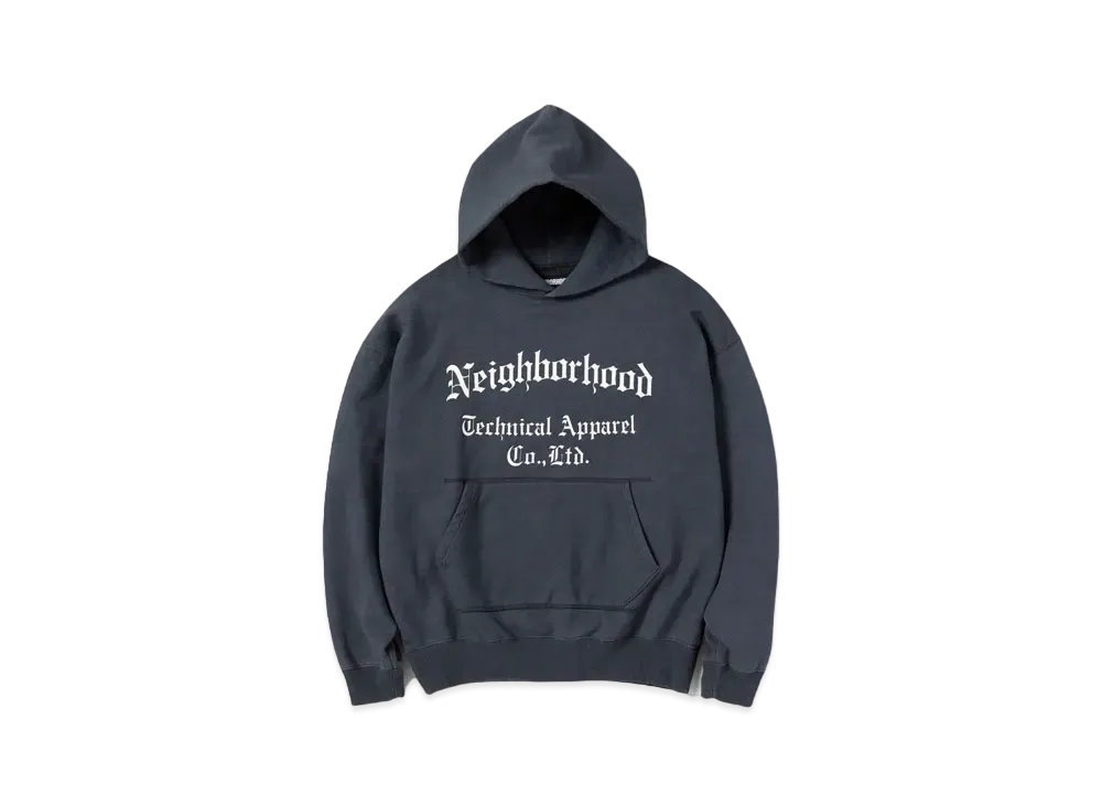 NEIGHBORHOOD Sulfur Dye-S Hooded LS . CO "Black"