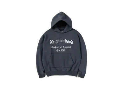 NEIGHBORHOOD Sulfur Dye-S Hooded LS . CO "Black"