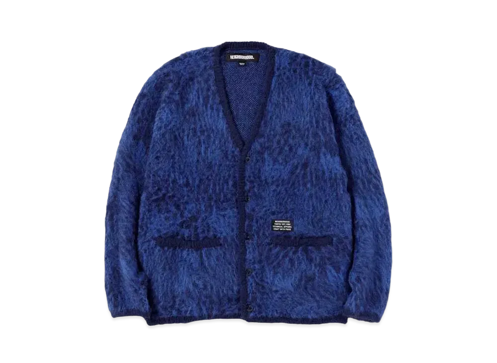 NEIGHBORHOOD Mohair Cardigan . AN "Blue"