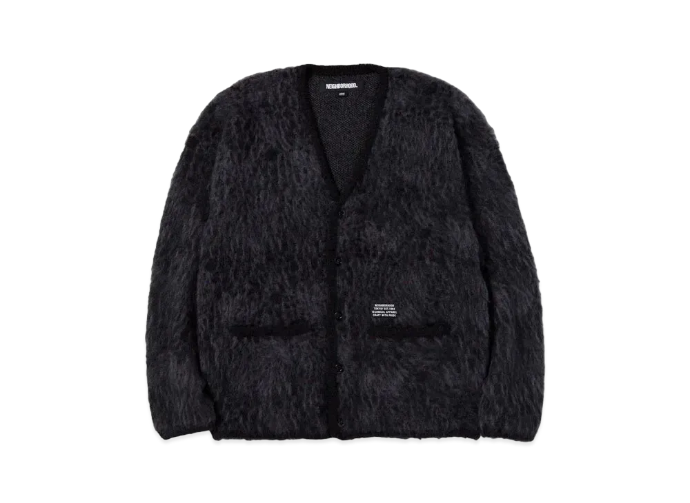 NEIGHBORHOOD Mohair Cardigan . AN "Black"