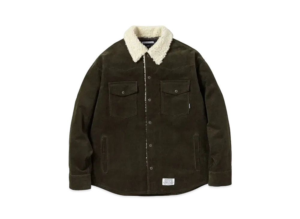 NEIGHBORHOOD Cord Western SH LS . EC "Olive Drab"
