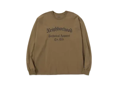 NEIGHBORHOOD NH Tee-8 LS . CO "Olive Drab"