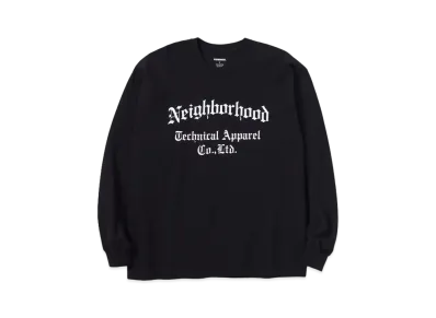 NEIGHBORHOOD NH Tee-8 LS . CO "Black"