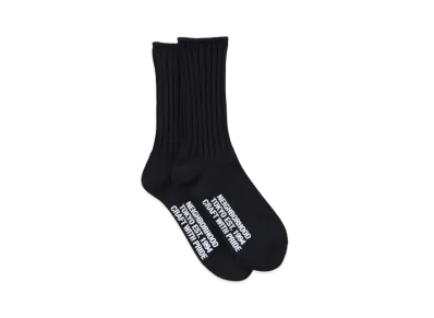 NEIGHBORHOOD Rib Socks . CA "Black"