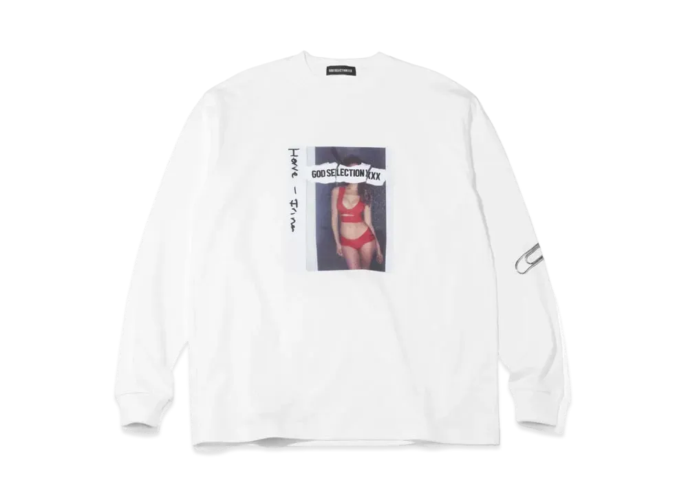 GOD SELECTION XXX Long Sleeve T-Shirt GX-A23-LT-01 "White"