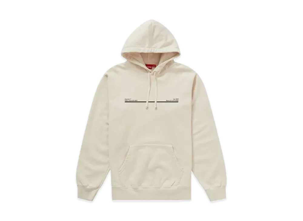 Supreme Shop Hooded Sweatshirt Japan "Natural"