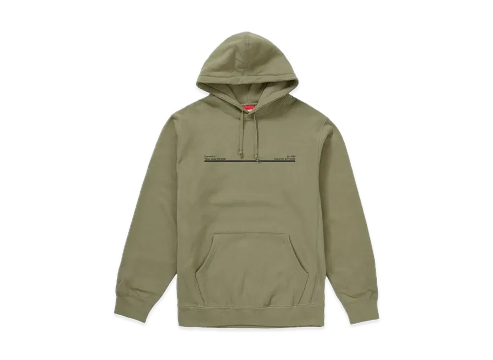 Supreme Shop Hooded Sweatshirt Japan "Light Olive"