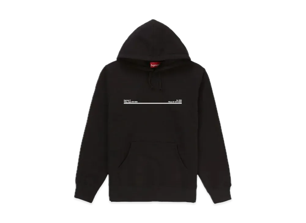 Supreme Shop Hooded Sweatshirt Japan "Black"