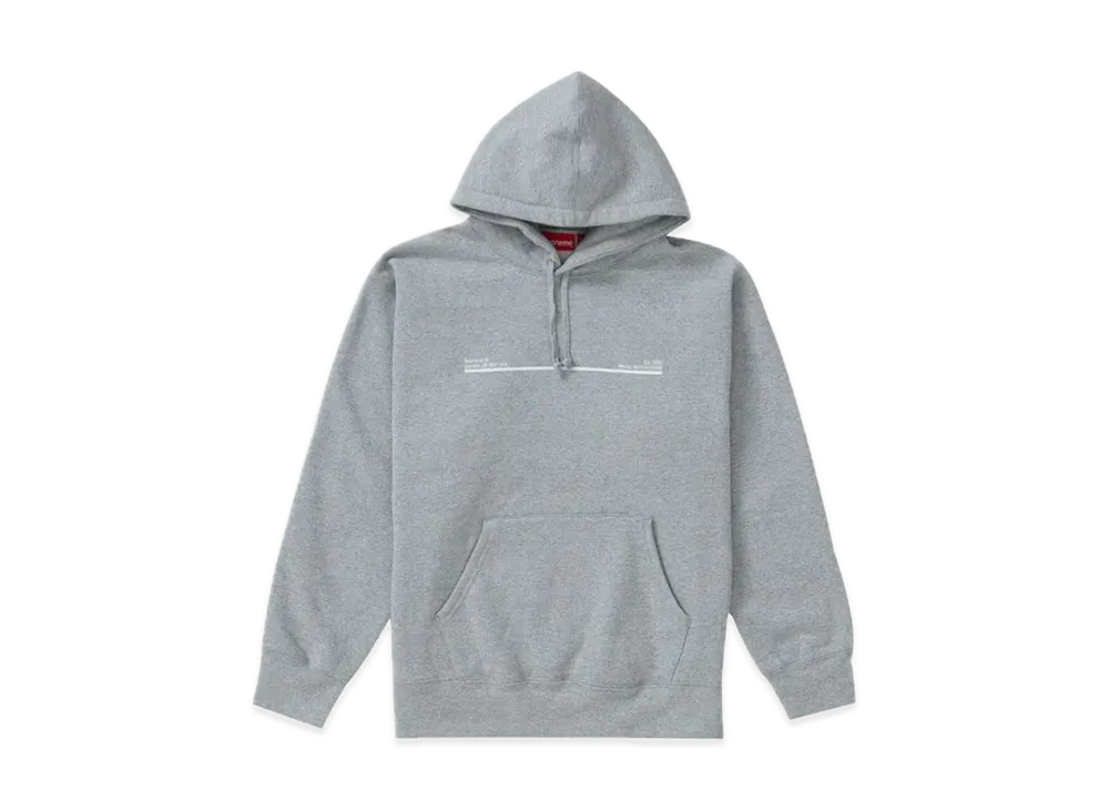 Supreme Shop Hooded Sweatshirt London "Heather Grey"