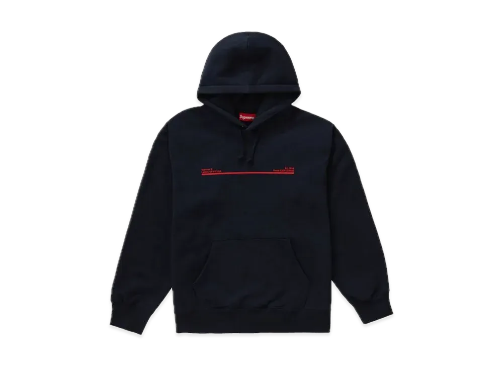 Supreme Shop Hooded Sweatshirt London "Navy"