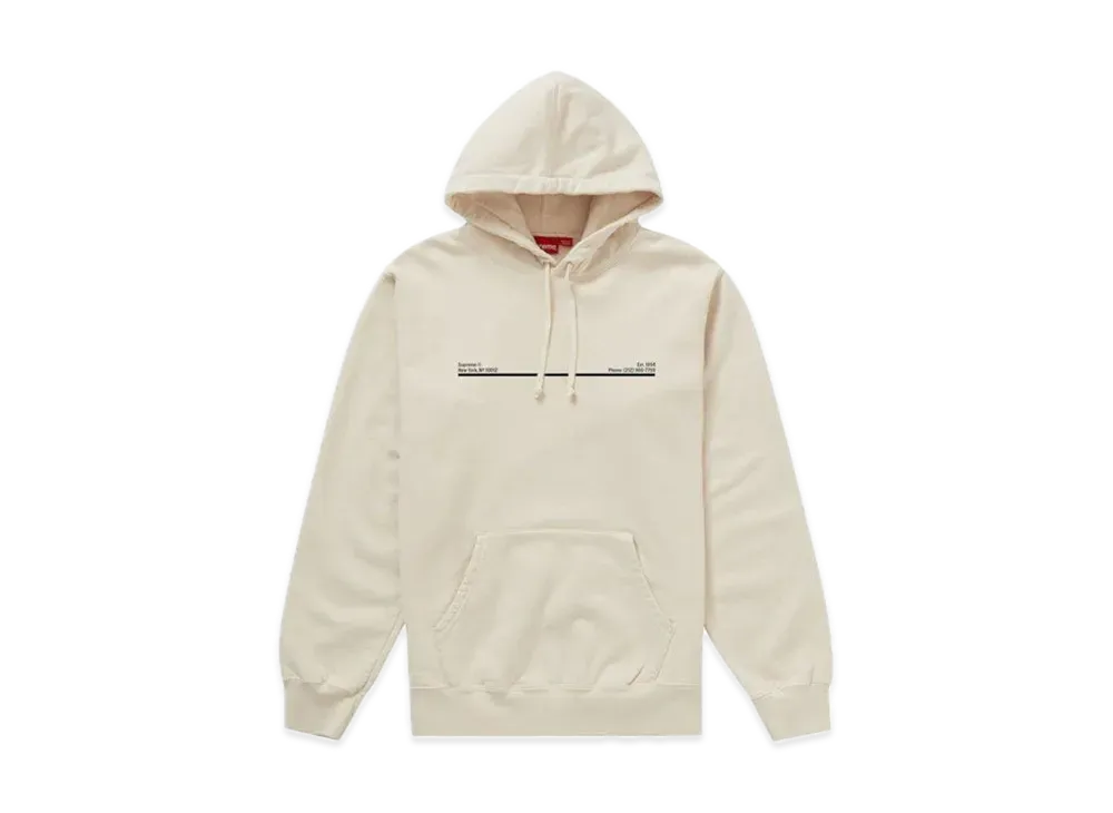 Supreme Shop Hooded Sweatshirt New York City "Natural"