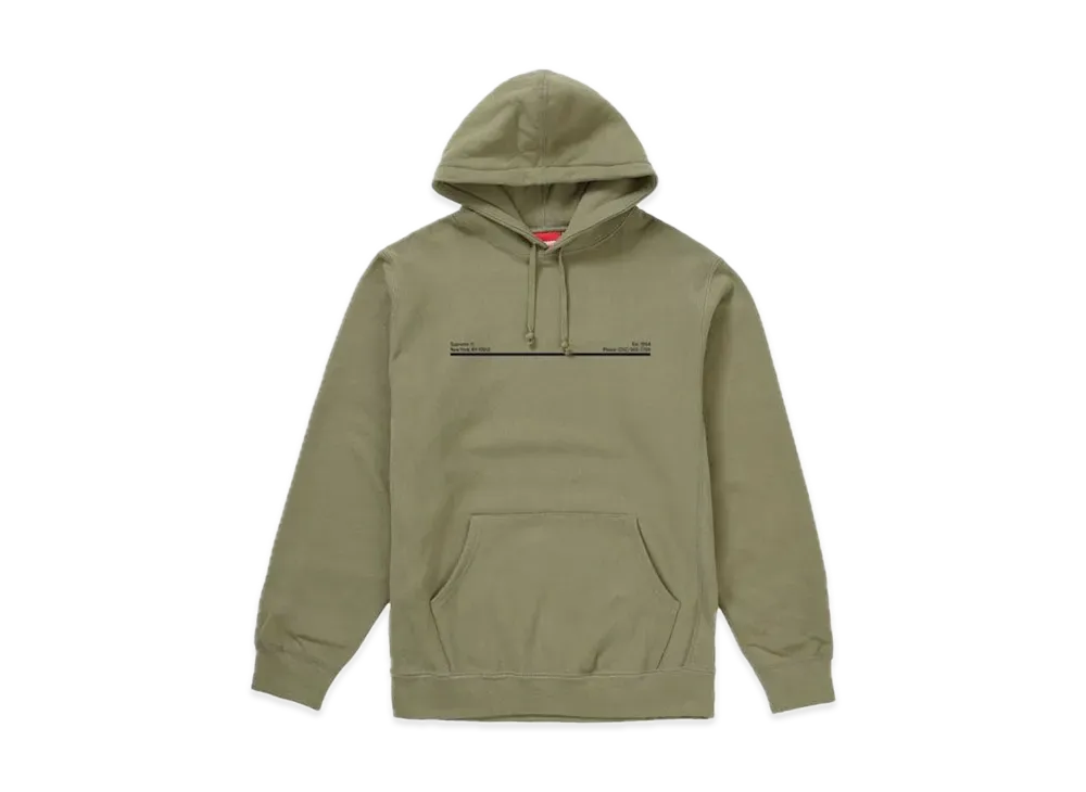 Supreme Shop Hooded Sweatshirt New York City "Light Olive"