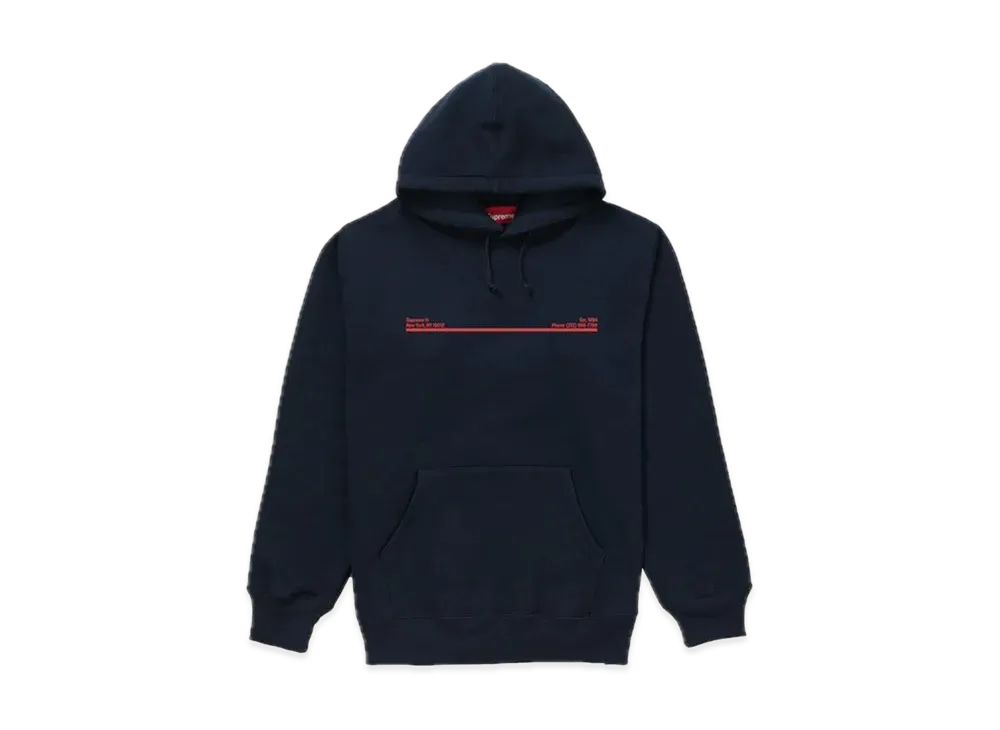 Supreme Shop Hooded Sweatshirt New York City "Navy"