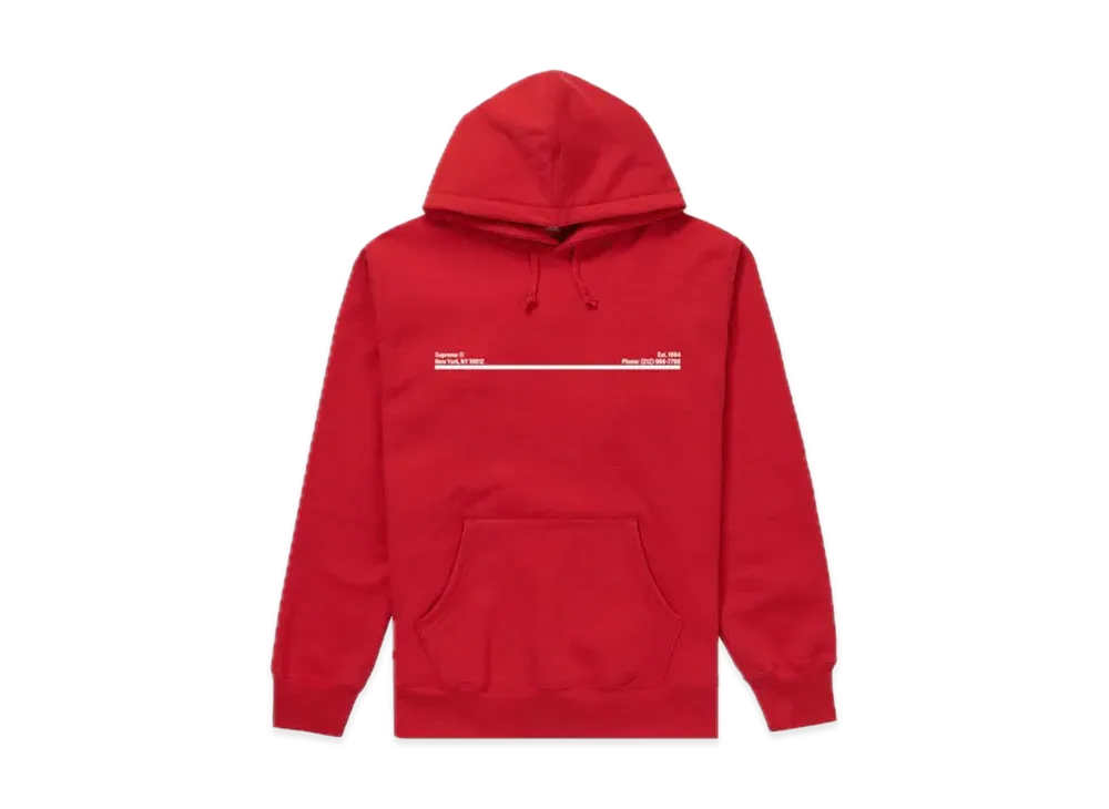 Supreme Shop Hooded Sweatshirt New York City "Red"