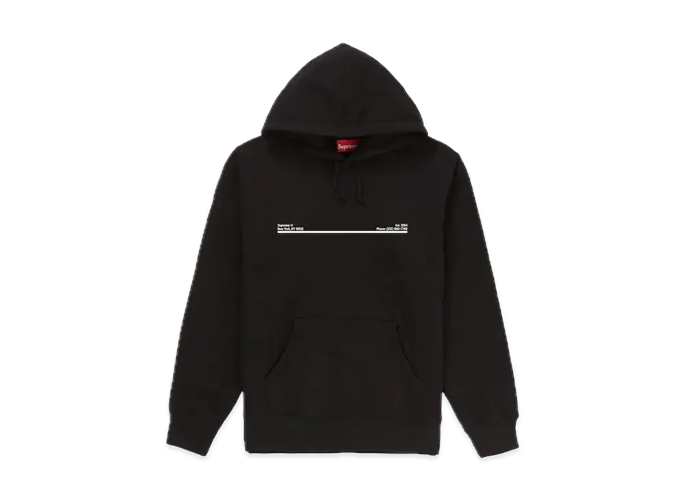 Supreme Shop Hooded Sweatshirt New York City "Black"