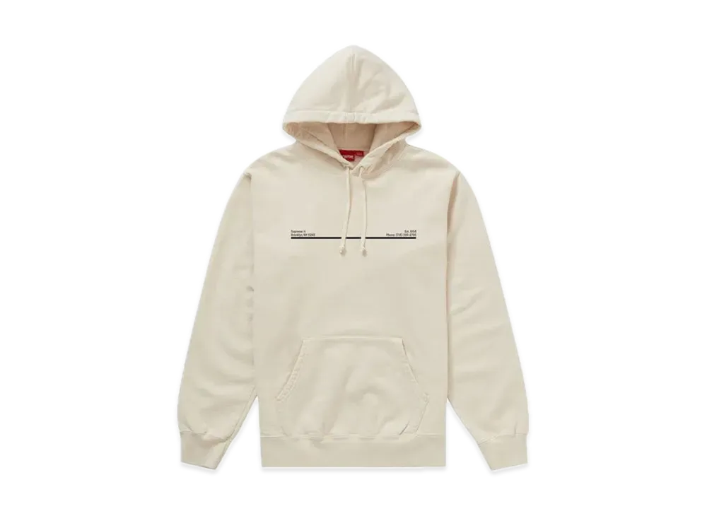 Supreme Shop Hooded Sweatshirt Brooklyn "Natural"