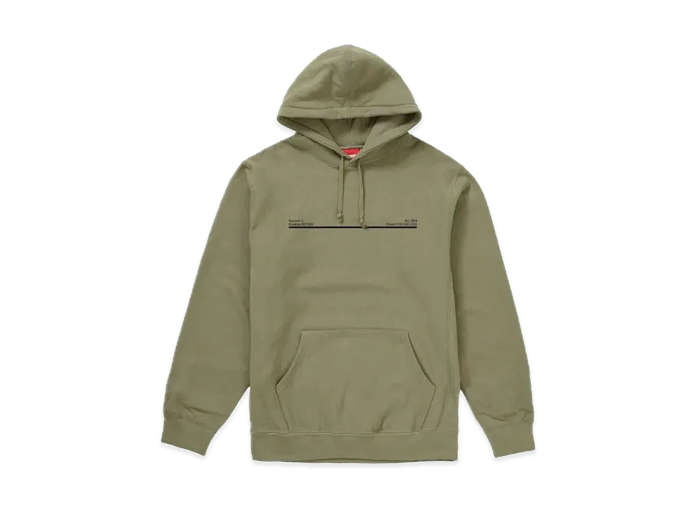 Supreme Shop Hooded Sweatshirt Brooklyn "Light Olive"