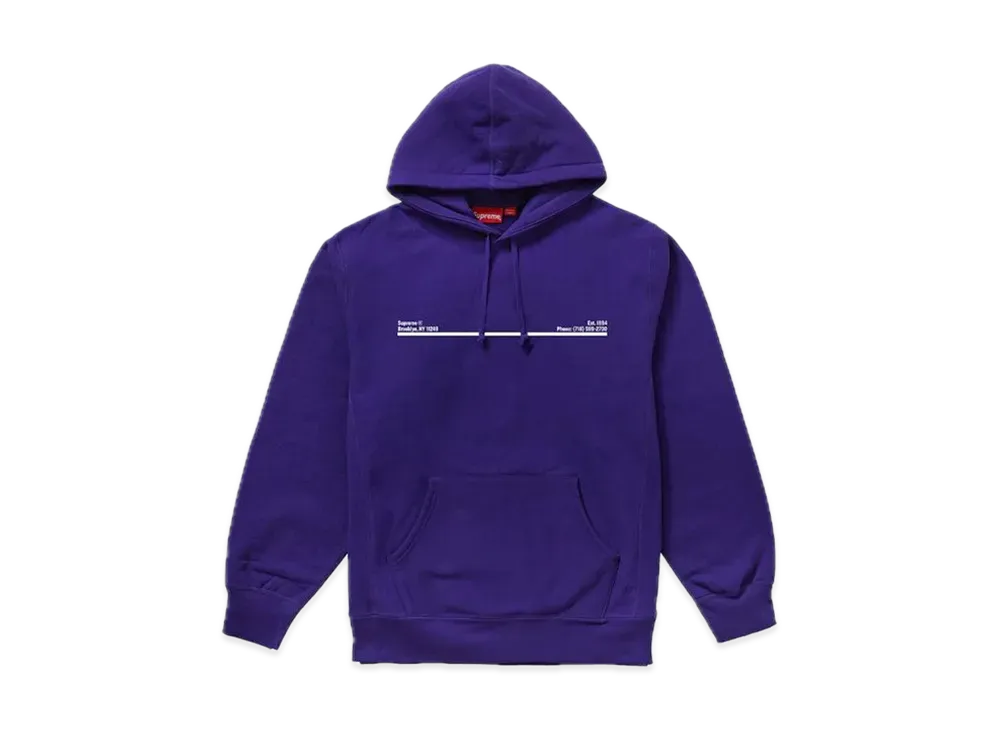 Supreme Shop Hooded Sweatshirt Brooklyn "Purple"