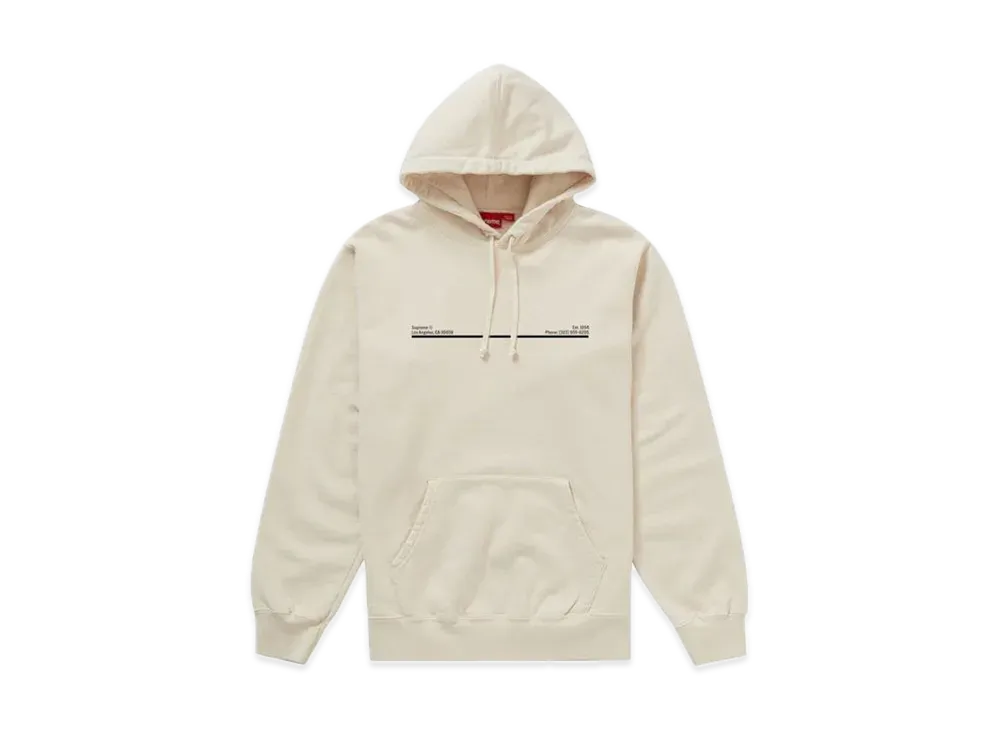 Supreme Shop Hooded Sweatshirt Los Angeles "Natural"