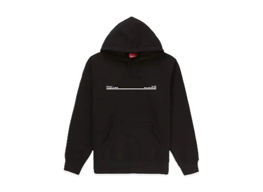 Supreme Shop Hooded Sweatshirt Los Angeles "Black"
