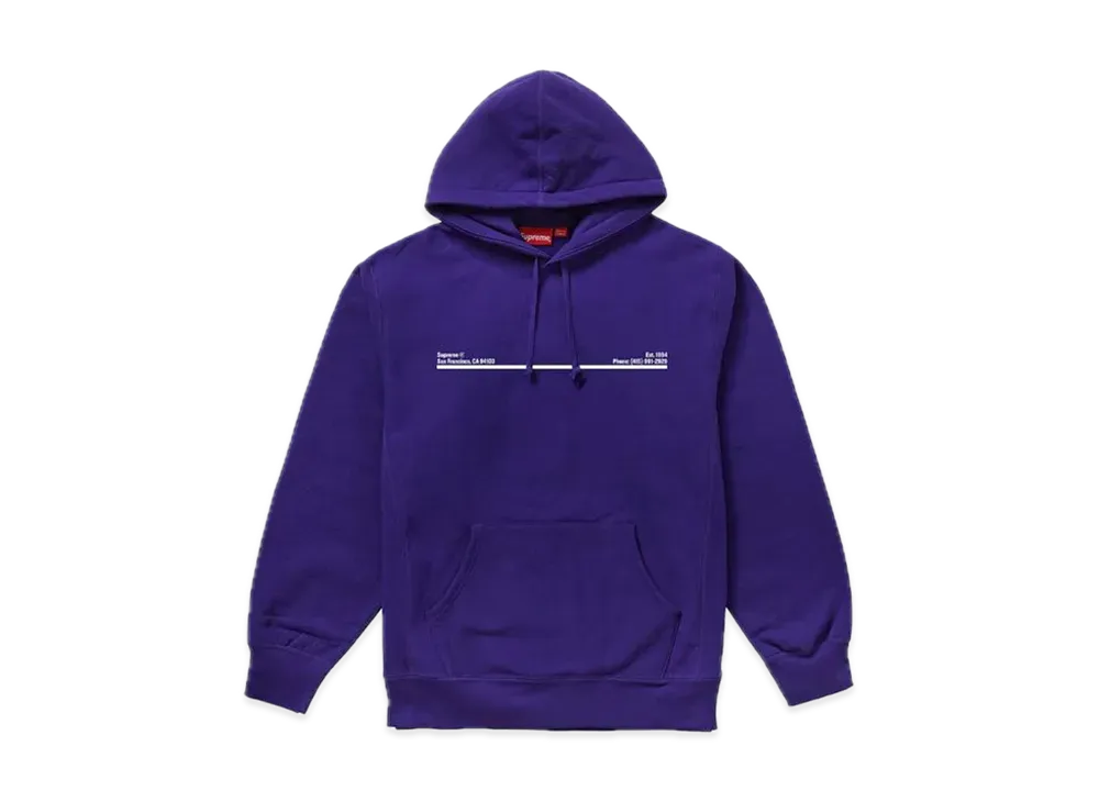 Supreme Shop Hooded Sweatshirt San Francisco "Purple"