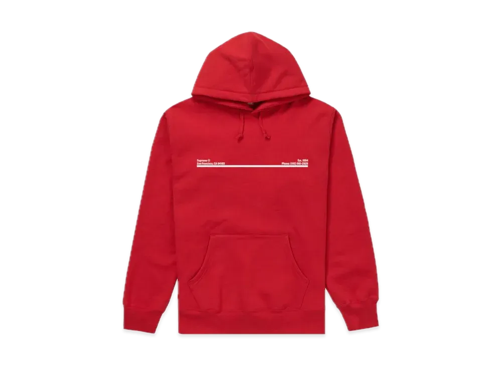 Supreme Shop Hooded Sweatshirt San Francisco "Red"