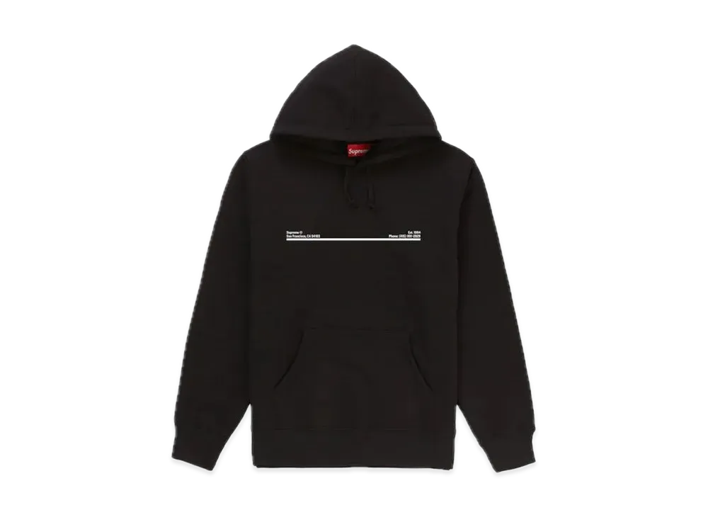 Supreme Shop Hooded Sweatshirt San Francisco "Black"